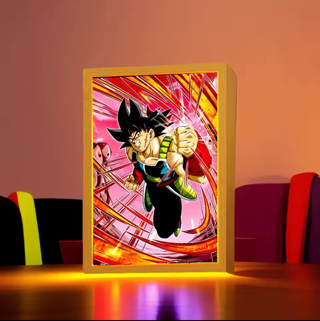 Anime Dragon Ball Z Light Painting Photo Frame ( BARDOCK)
